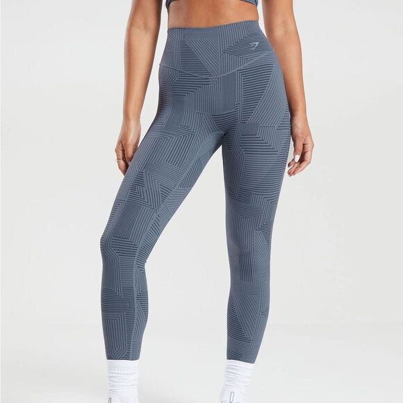 Gymshark ELEVATE LEGGINGS Size S evening blue NWT in packaging - Picture 1 of 8